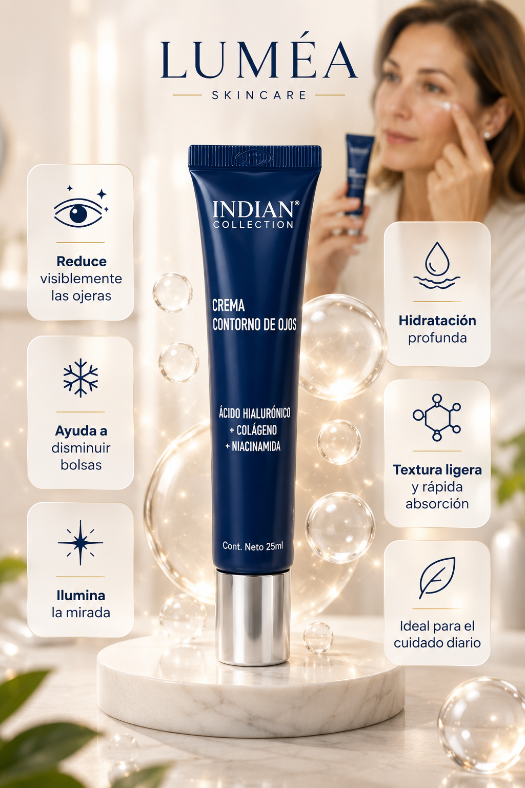 ✨ Crema Antiojeras Indian Collection | Mirada Fresca y Radiante