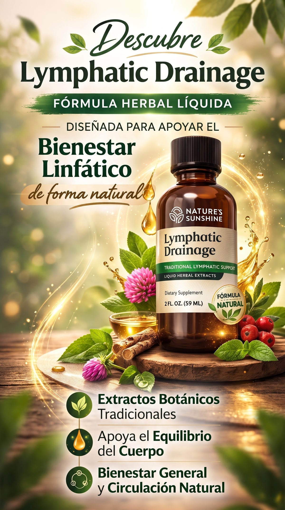 Lymphoria™ — Gotas Naturales para el Drenaje y la Ligereza