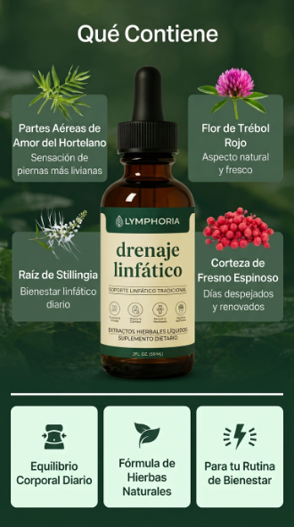 Lymphoria™ — Gotas Naturales para el Drenaje y la Ligereza
